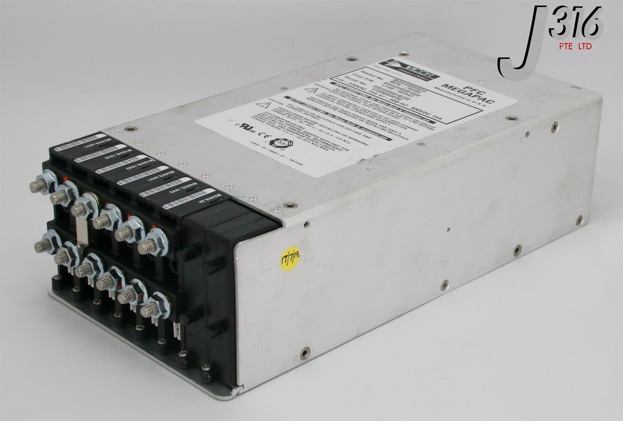い 2169 APPLIED MATERIALS VICOR MEGAPAC POWER SUPPLY PFC, MP6-76595